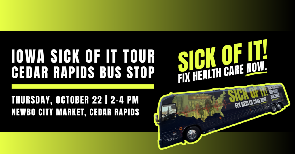 "Sick of It" Cedar Rapids Bus Tour Stop